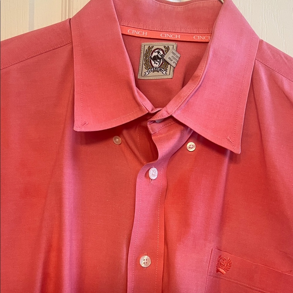 Cinch Men's Coral Button-Down Shirt